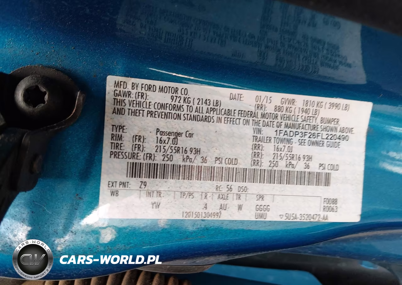 2015 Ford Focus Se VIN:1FADP3F26FL220490 - 9