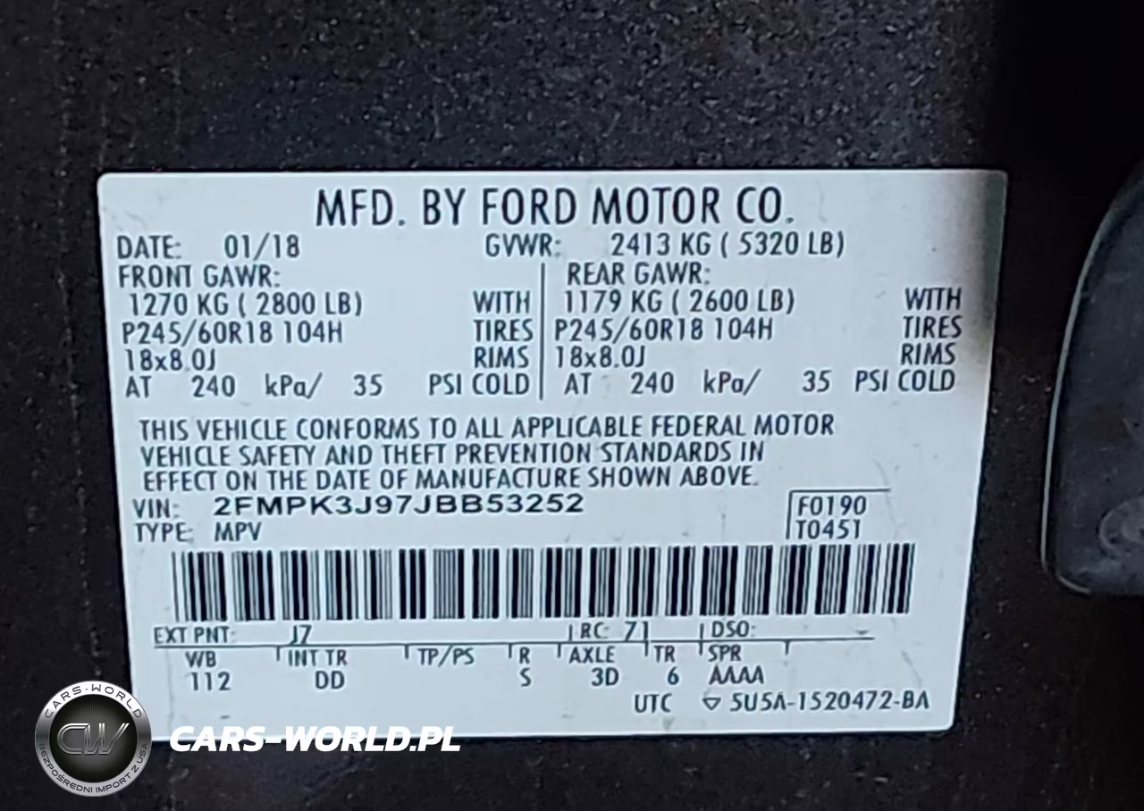 2018 Ford Edge Sel VIN:2FMPK3J97JBB53252 - 9