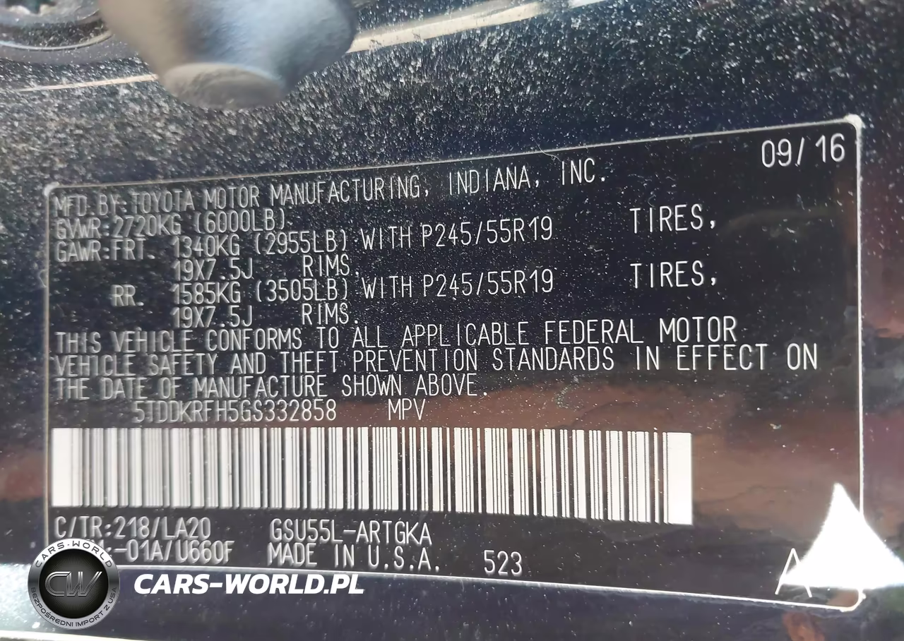 2016 Toyota Highlander Limited Platinum V6 VIN:5TDDKRFH5GS332858 - 9