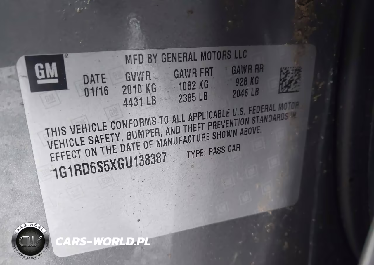 2016 Chevrolet Volt Premier VIN:1G1RD6S5XGU138387 - 9