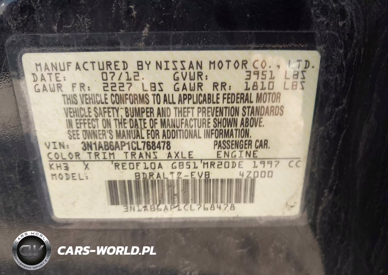 2012 Nissan Sentra 2.0 Sr VIN:3N1AB6AP1CL768478 - 9