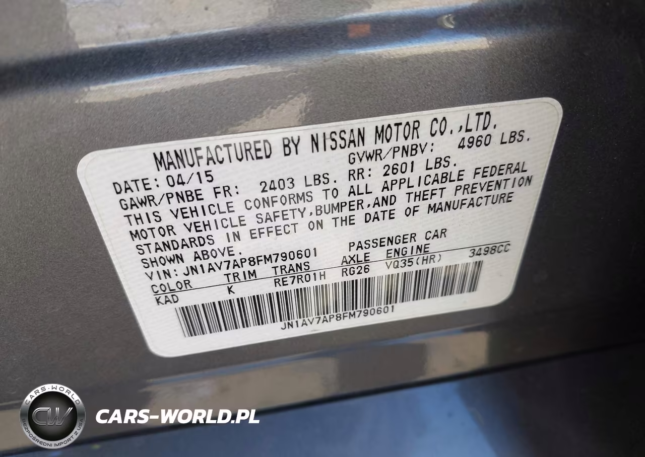 2015 Infiniti Q50 Hybrid Premium VIN:JN1AV7AP8FM790601 - 9