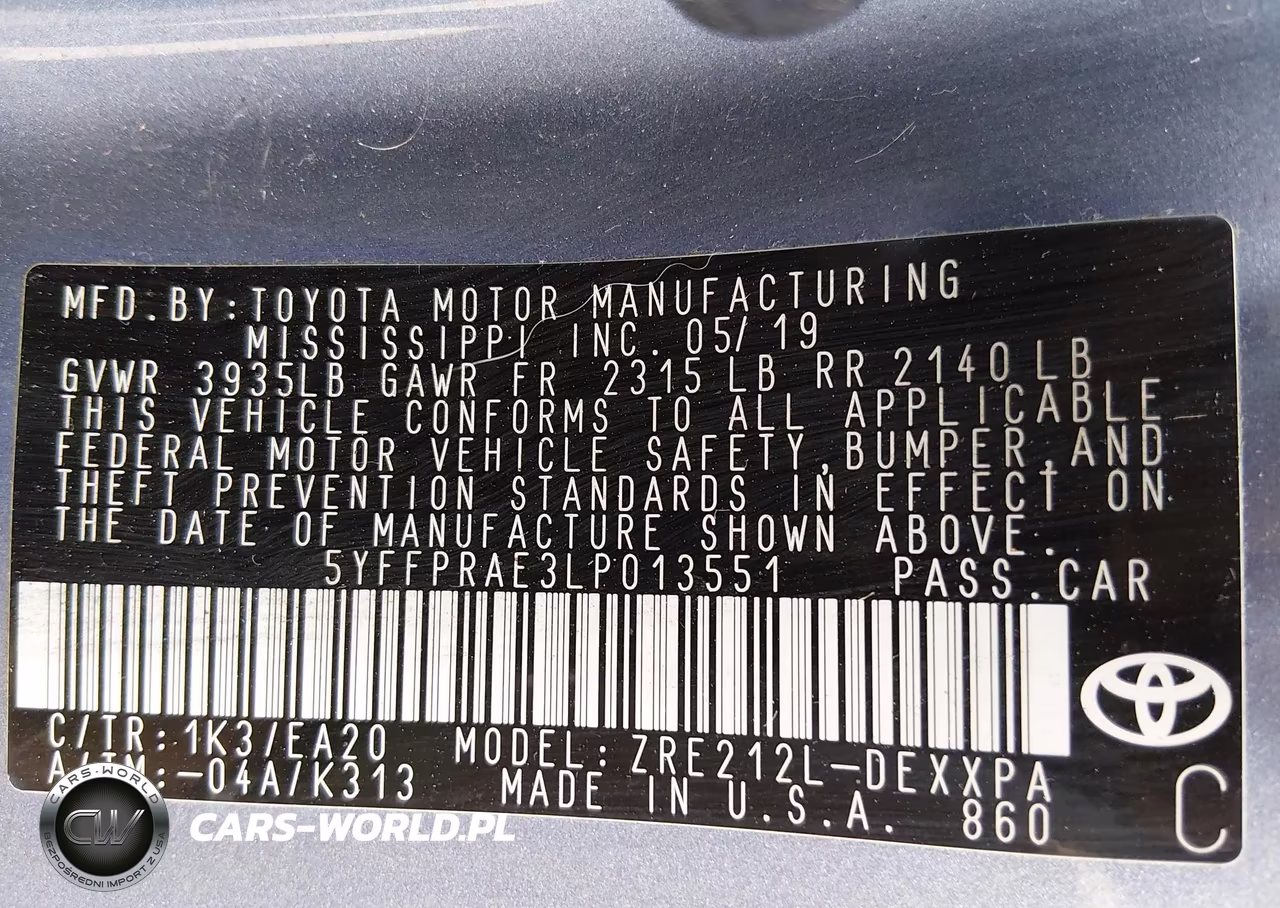 2020 Toyota Corolla Xle VIN:5YFFPRAE3LP013551 - 9