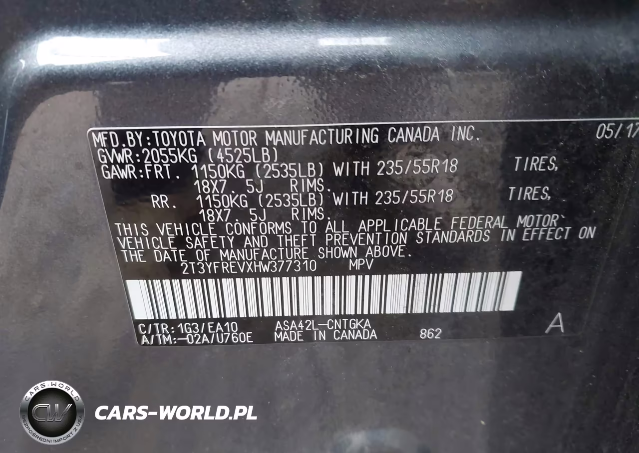 2017 Toyota Rav4 Limited VIN:2T3YFREVXHW377310 - 9