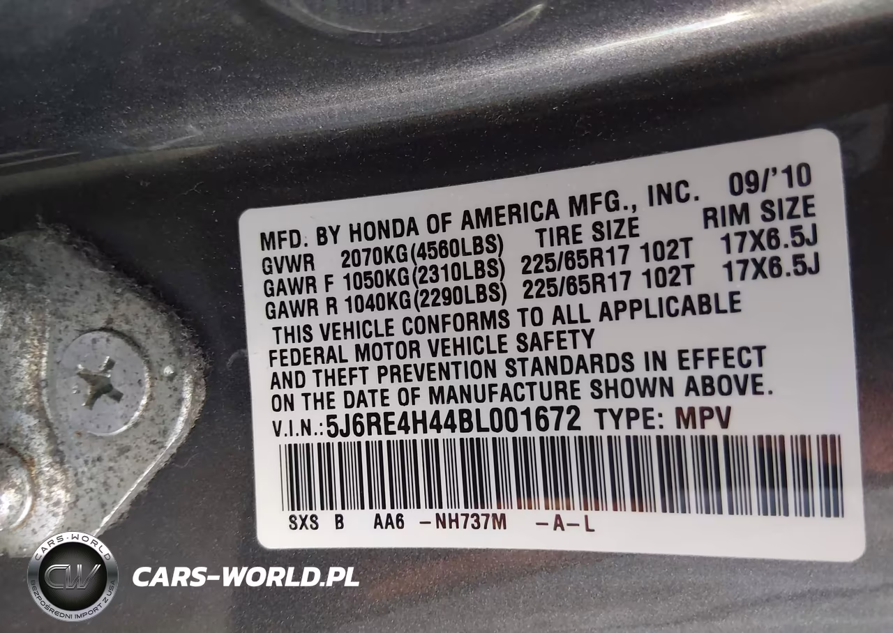2011 Honda Cr-V Se VIN:5J6RE4H44BL001672 - 9
