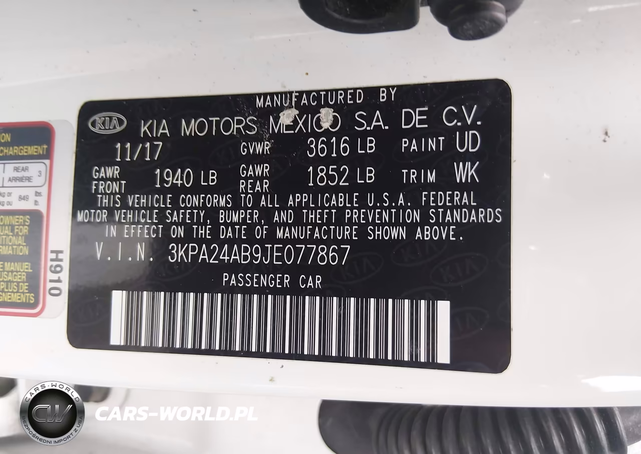 2018 Kia Rio S VIN:3KPA24AB9JE077867 - 9