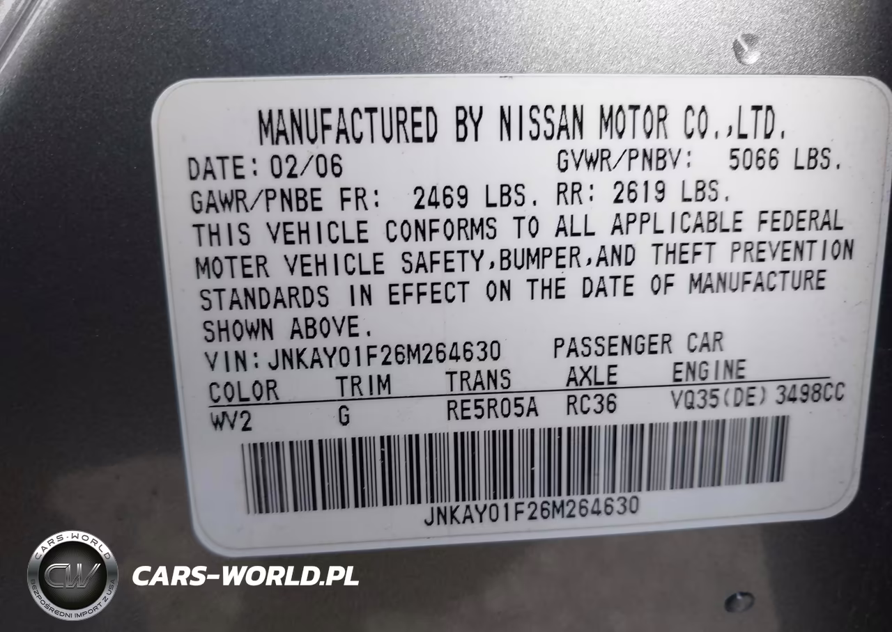 2006 Infiniti M35X VIN:JNKAY01F26M264630 - 9