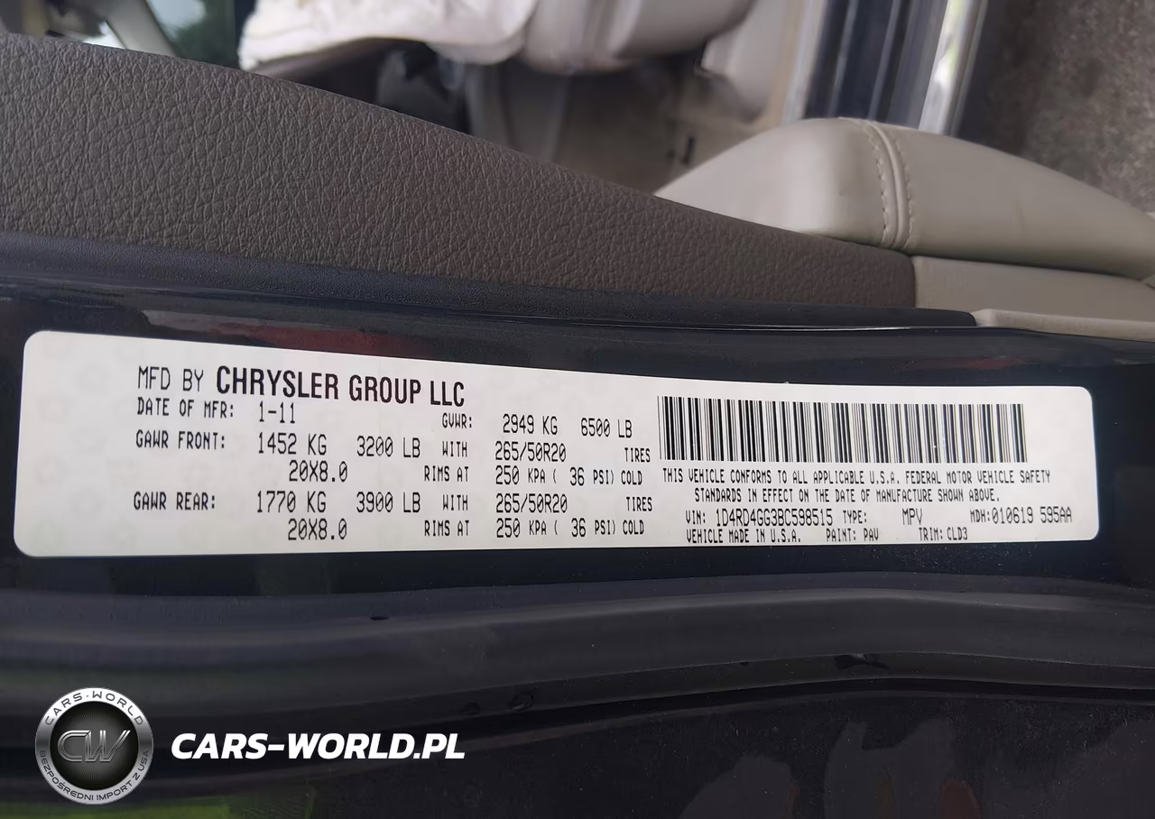 2011 Dodge Durango Crew VIN:1D4RD4GG3BC598515 - 9