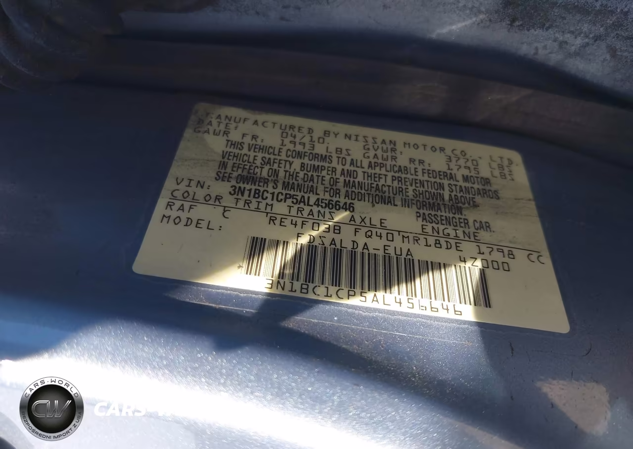 2010 Nissan Versa 1.8S VIN:3N1BC1CP5AL456646 - 9