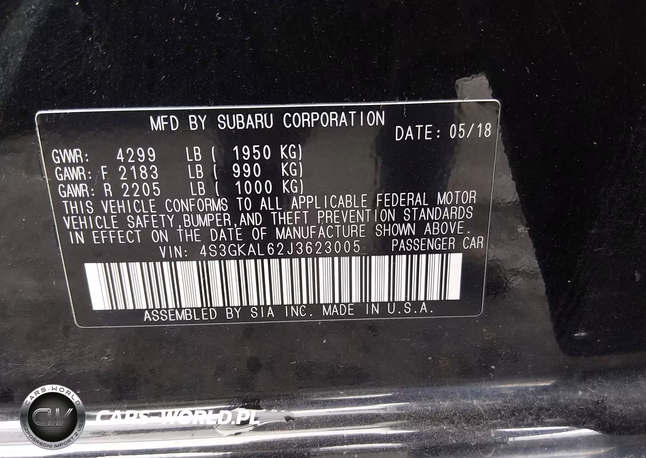 2018 Subaru Impreza 2.0I Sport VIN:4S3GKAL62J3623005 - 9