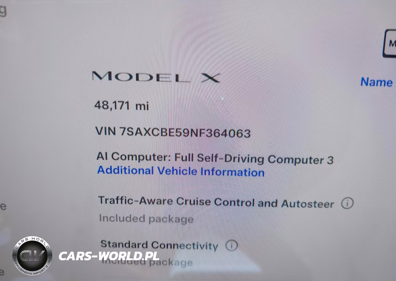 2022 Tesla Model X Dual Motor All-Wheel Drive VIN:7SAXCBE59NF364063 - 7