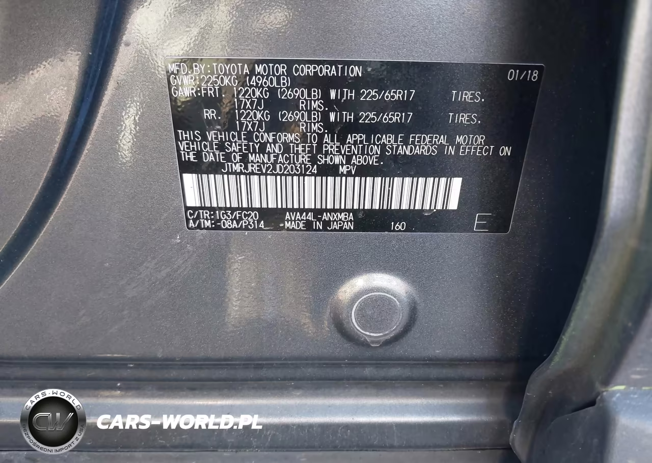 2018 Toyota Rav4 Hybrid Xle VIN:JTMRJREV2JD203124 - 9