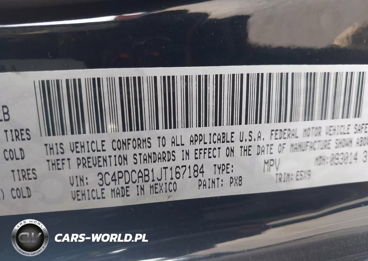 2018 Dodge Journey Se VIN:3C4PDCAB1JT167184 - 9