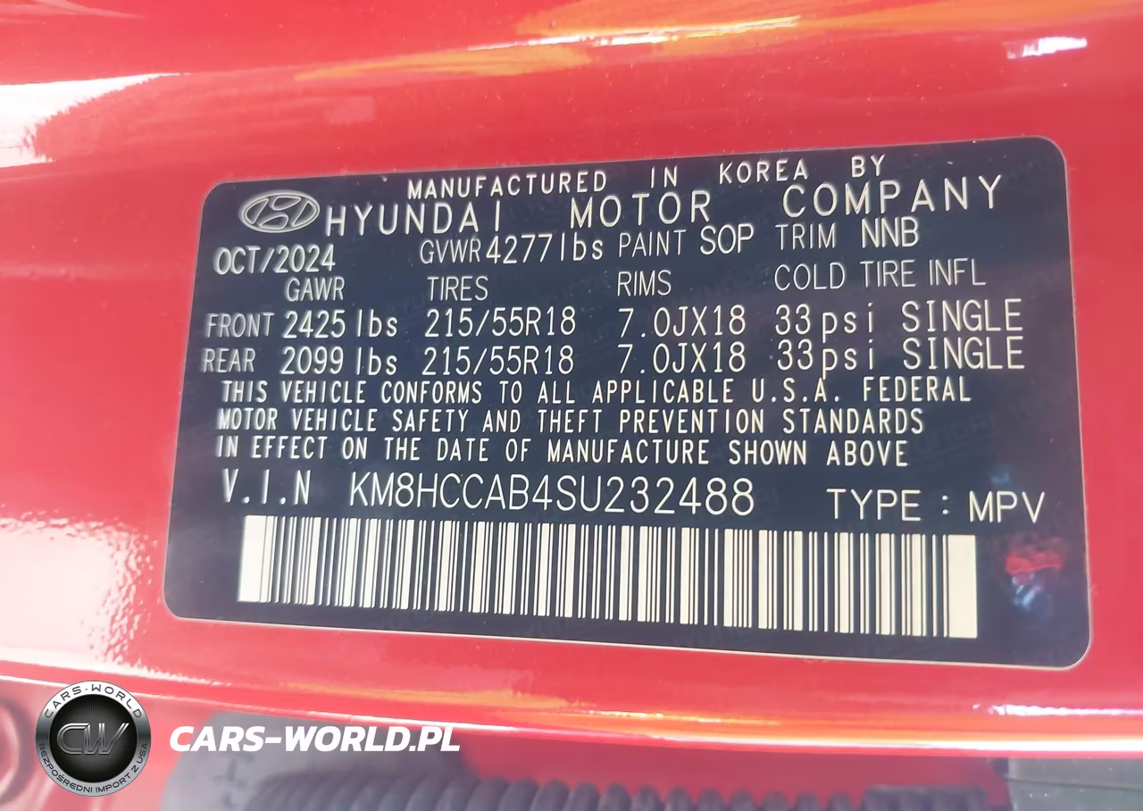 2025 Hyundai Kona Sel Convenience VIN:KM8HCCAB4SU232488 - 9