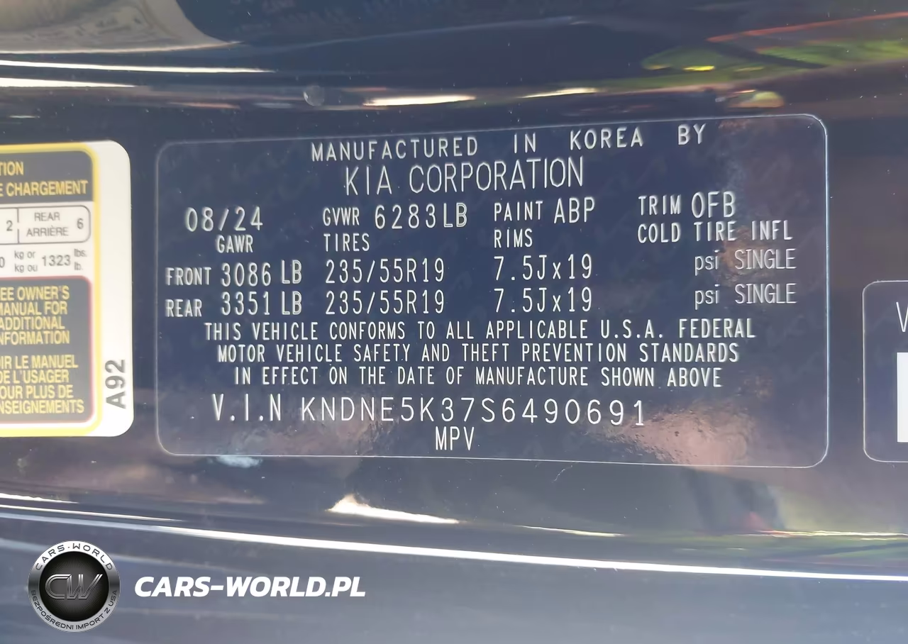 2025 Kia Carnival Mpv Sx Prestige VIN:KNDNE5K37S6490691 - 9