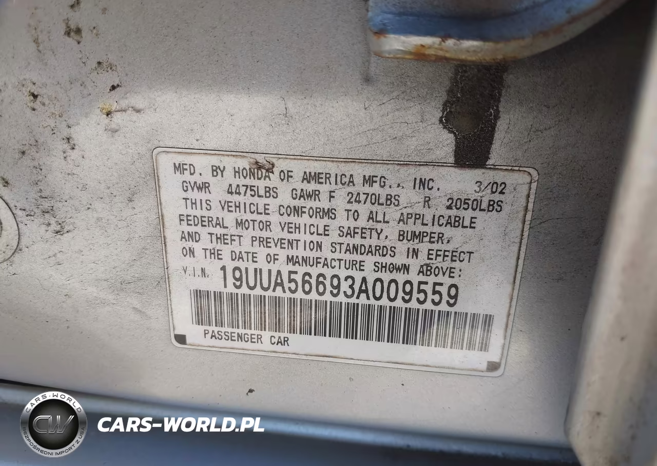 2003 Acura Tl 3.2 VIN:19UUA56693A009559 - 9