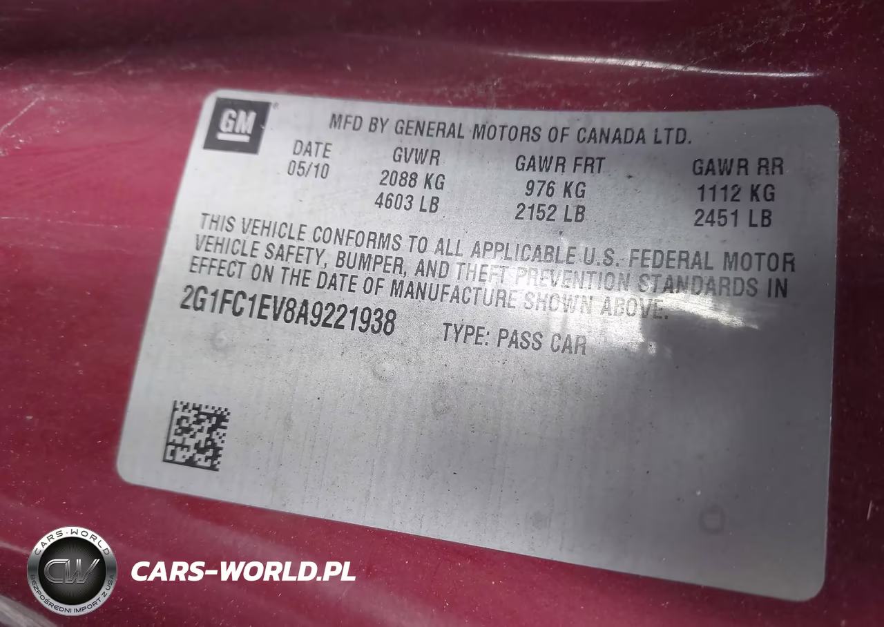 2010 Chevrolet Camaro 2Lt VIN:2G1FC1EV8A9221938 - 9