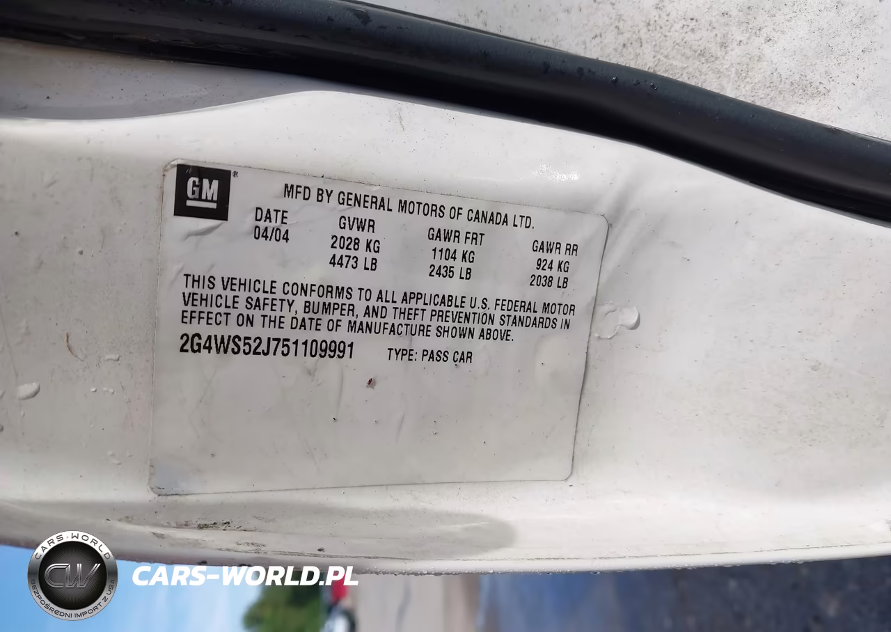 2005 Buick Century VIN:2G4WS52J751109991 - 9