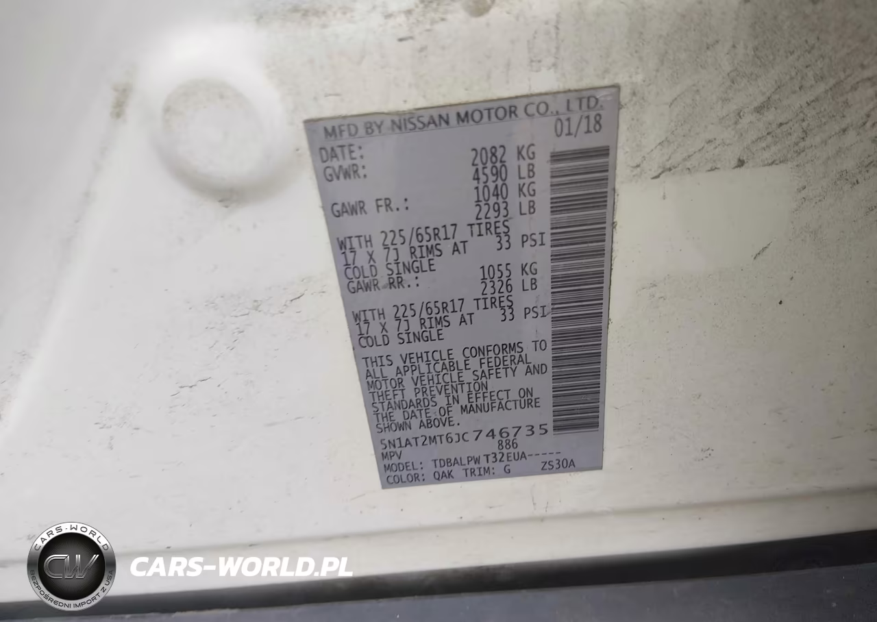 2018 Nissan Rogue S VIN:5N1AT2MT6JC746735 - 9
