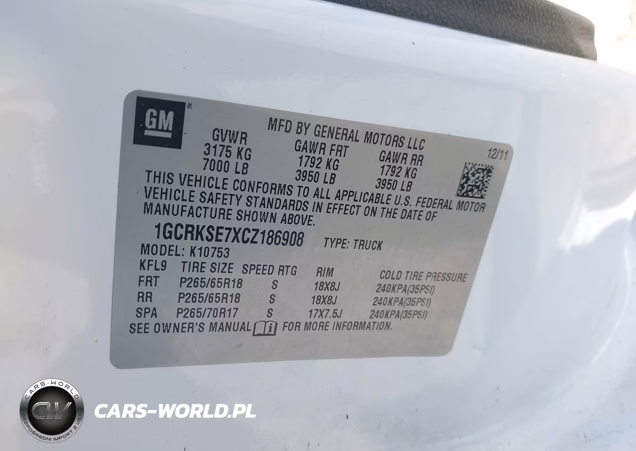 2012 Chevrolet Silverado 1500 Lt VIN:1GCRKSE7XCZ186908 - 9