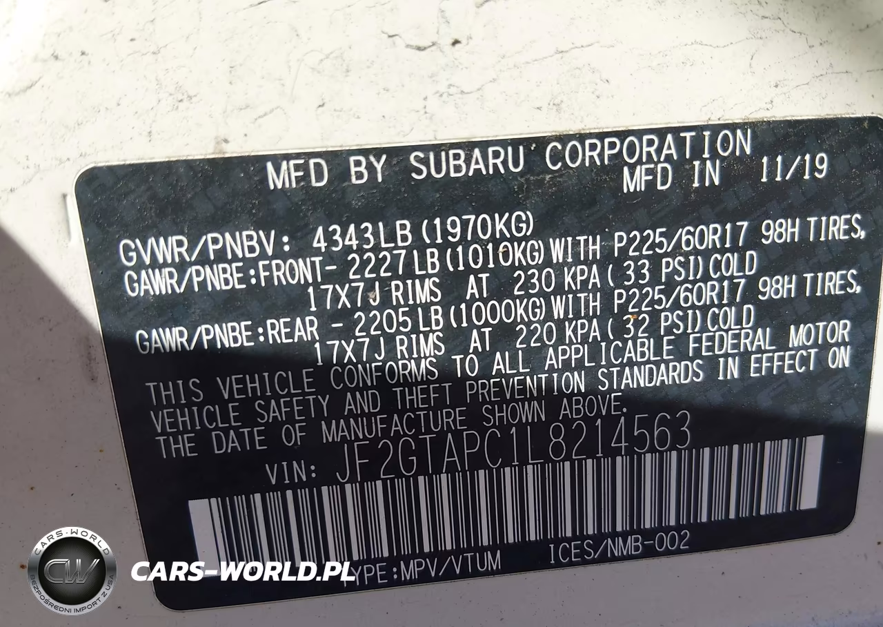 2020 Subaru Crosstrek Premium VIN:JF2GTAPC1L8214563 - 9