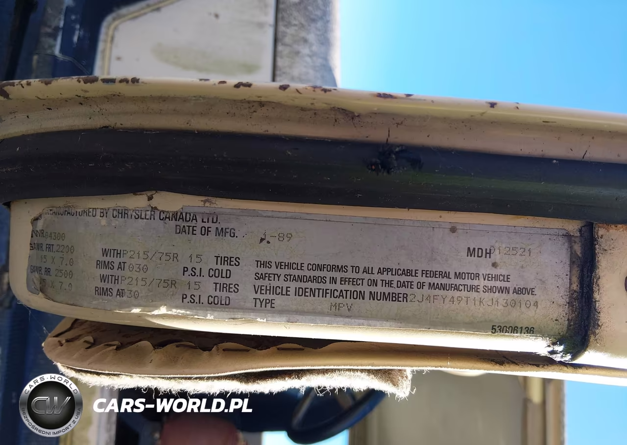 1989 Jeep Wrangler - Yj Sahara VIN:2J4FY49T1KJ130104 - 9