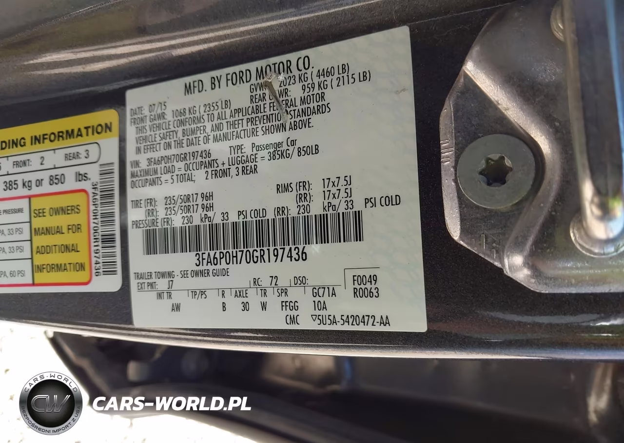 2016 Ford Fusion Se VIN:3FA6P0H70GR197436 - 9
