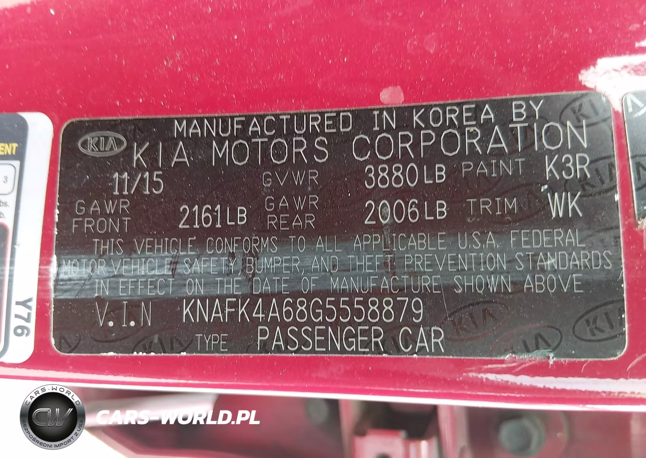 2016 Kia Forte Lx VIN:KNAFK4A68G5558879 - 9
