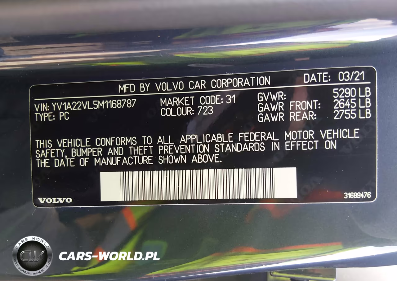 2021 Volvo V90 T6 Inscription VIN:YV1A22VL5M1168787 - 9