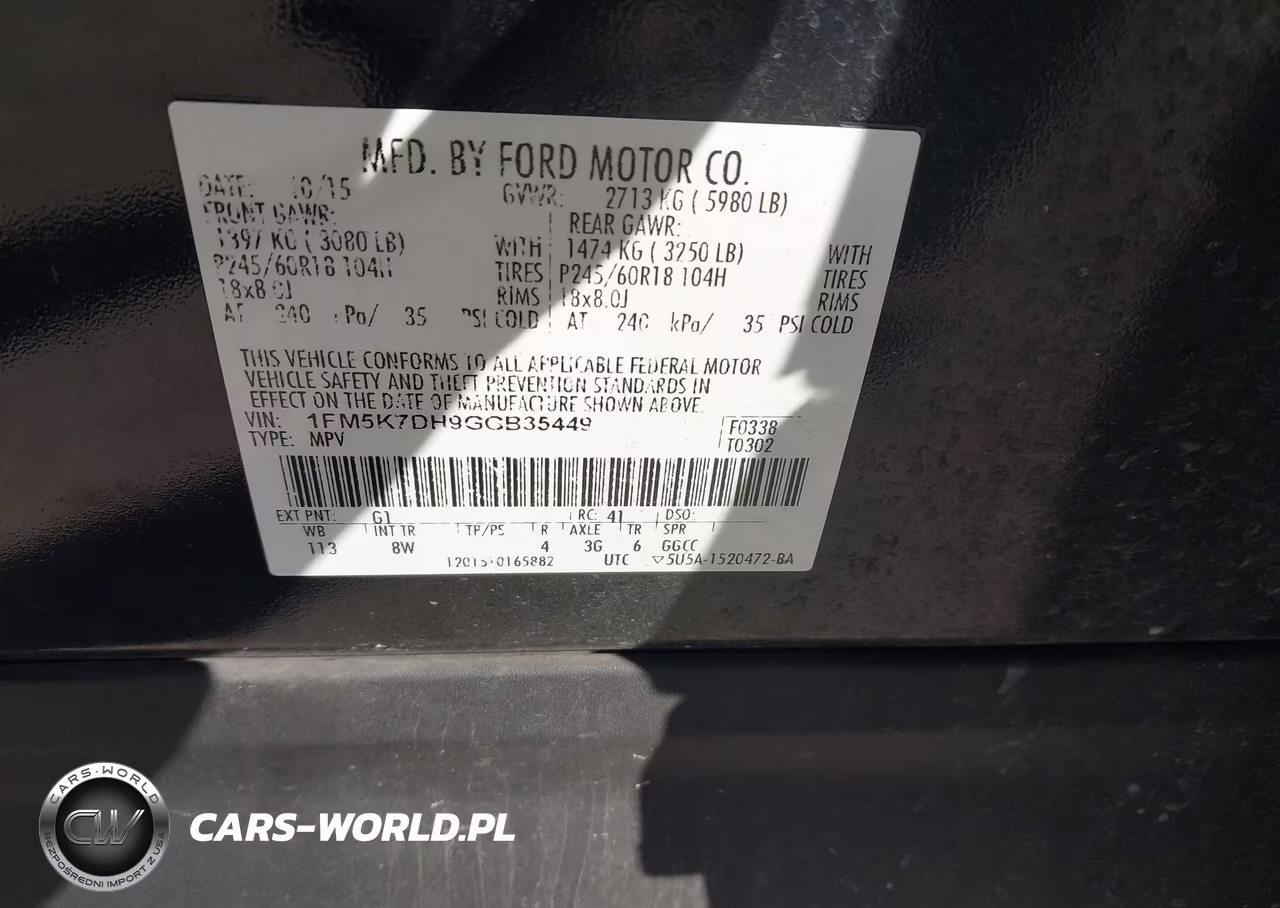 2016 Ford Explorer Xlt VIN:1FM5K7DH9GGB35449 - 9