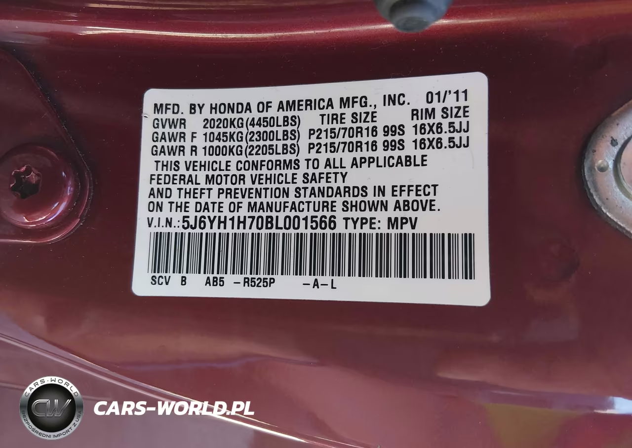 2011 Honda Element Ex VIN:5J6YH1H70BL001566 - 9