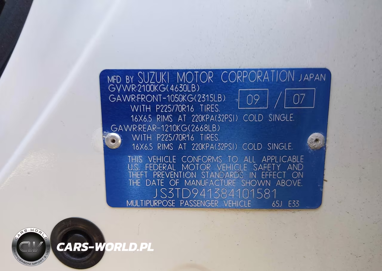 2008 Suzuki Grand Vitara VIN:JS3TD941384101581 - 9