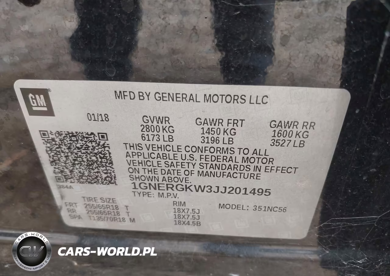 2018 Chevrolet Traverse 1Lt VIN:1GNERGKW3JJ201495 - 9