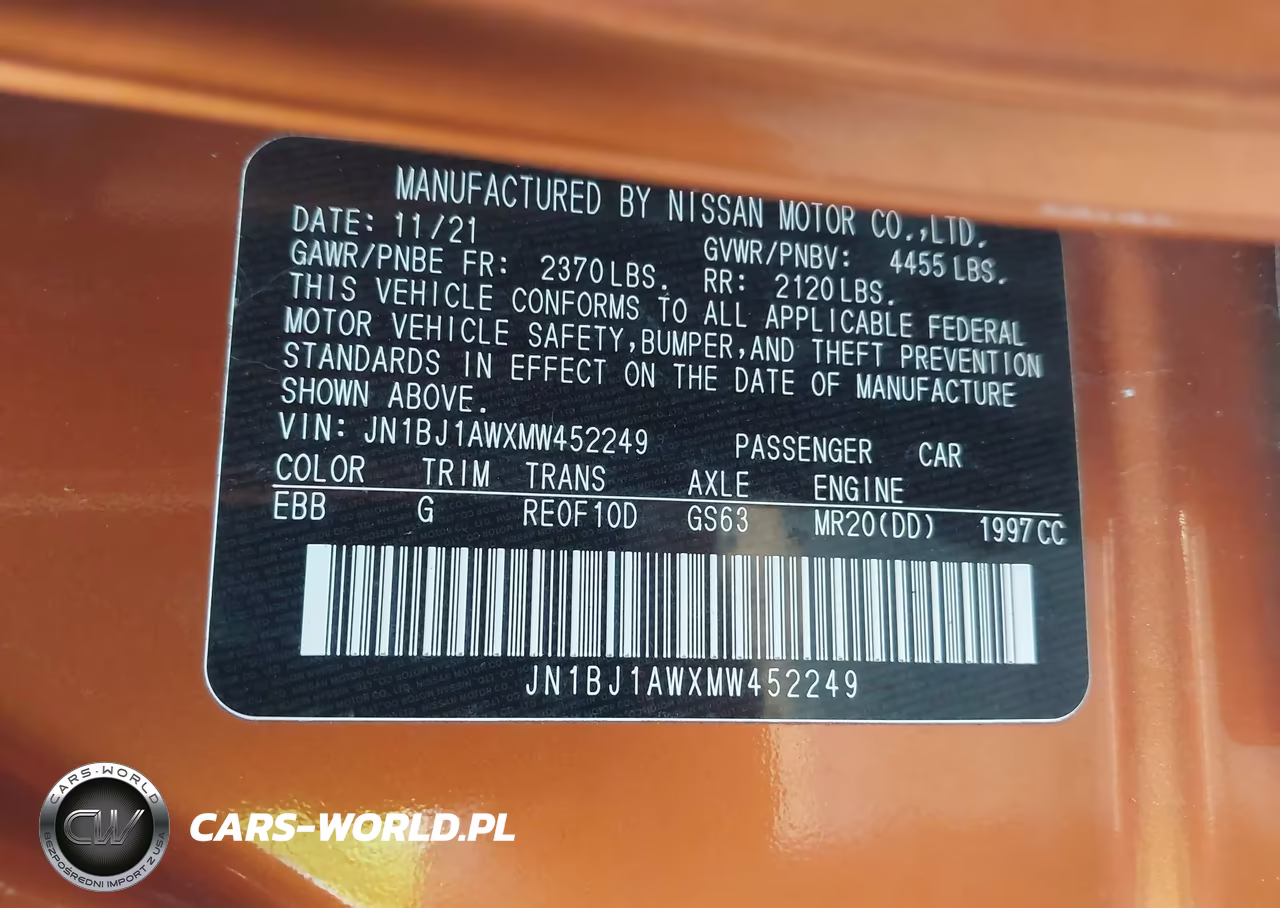 2021 Nissan Rogue Sport S Awd Xtronic Cvt VIN:JN1BJ1AWXMW452249 - 9
