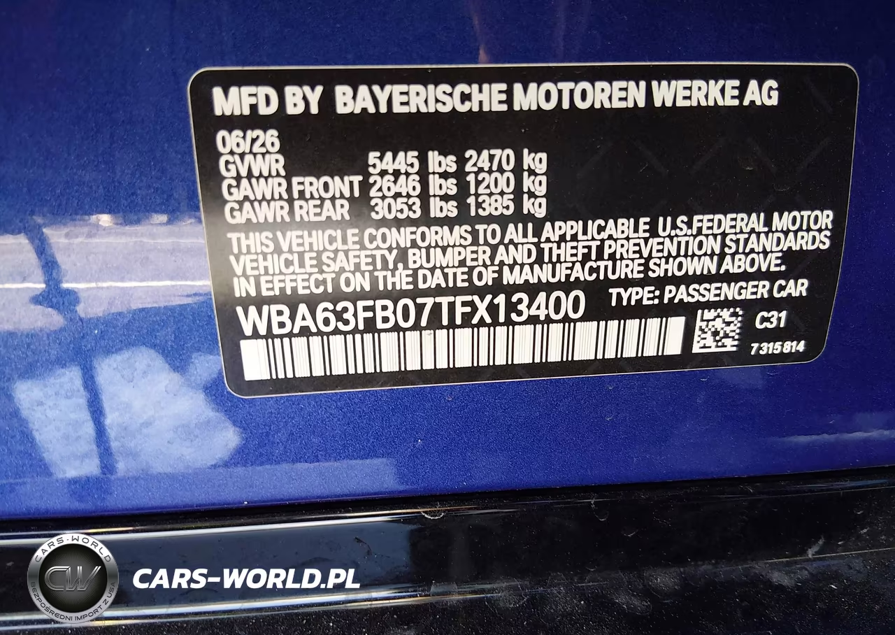 2026 BMW M440I Gran Coupe xDrive VIN:WBA63FB07TFX13400 - 9