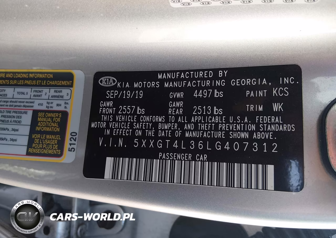 2020 Kia Optima Lx VIN:5XXGT4L36LG407312 - 9