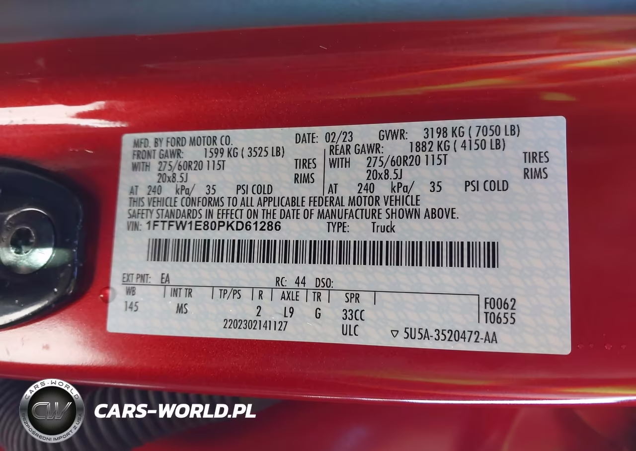 2023 Ford F-150 Xlt VIN:1FTFW1E80PKD61286 - 9