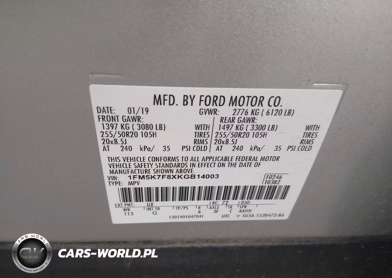 2019 Ford Explorer Limited VIN:1FM5K7F8XKGB14003 - 9
