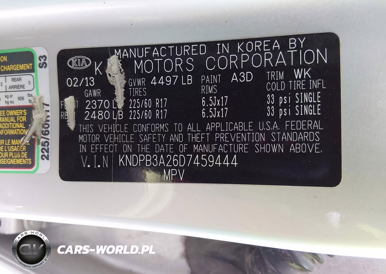 2013 Kia Sportage Lx VIN:KNDPB3A26D7459444 - 9