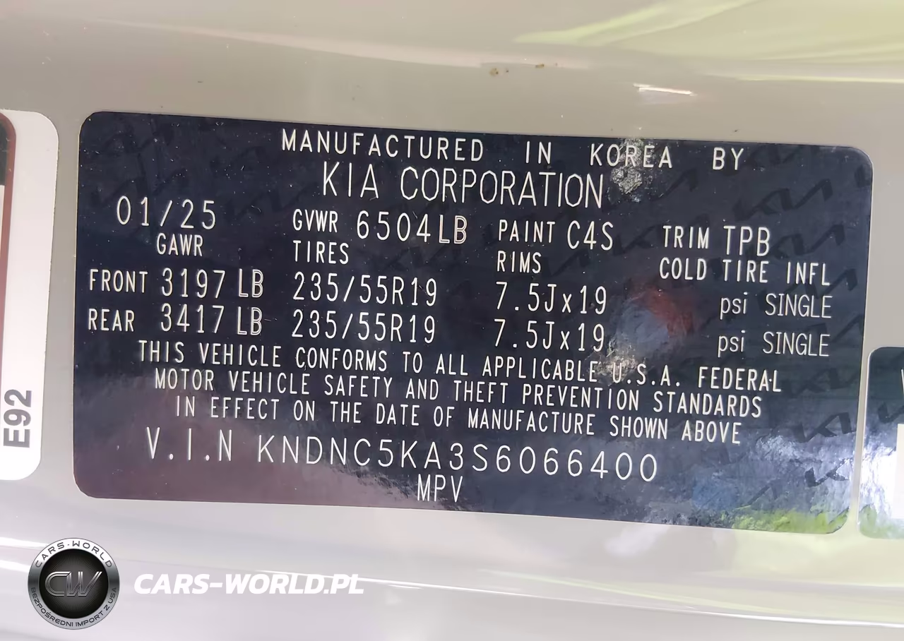 2025 Kia Carnival Mpv Hybrid Ex VIN:KNDNC5KA3S6066400 - 9