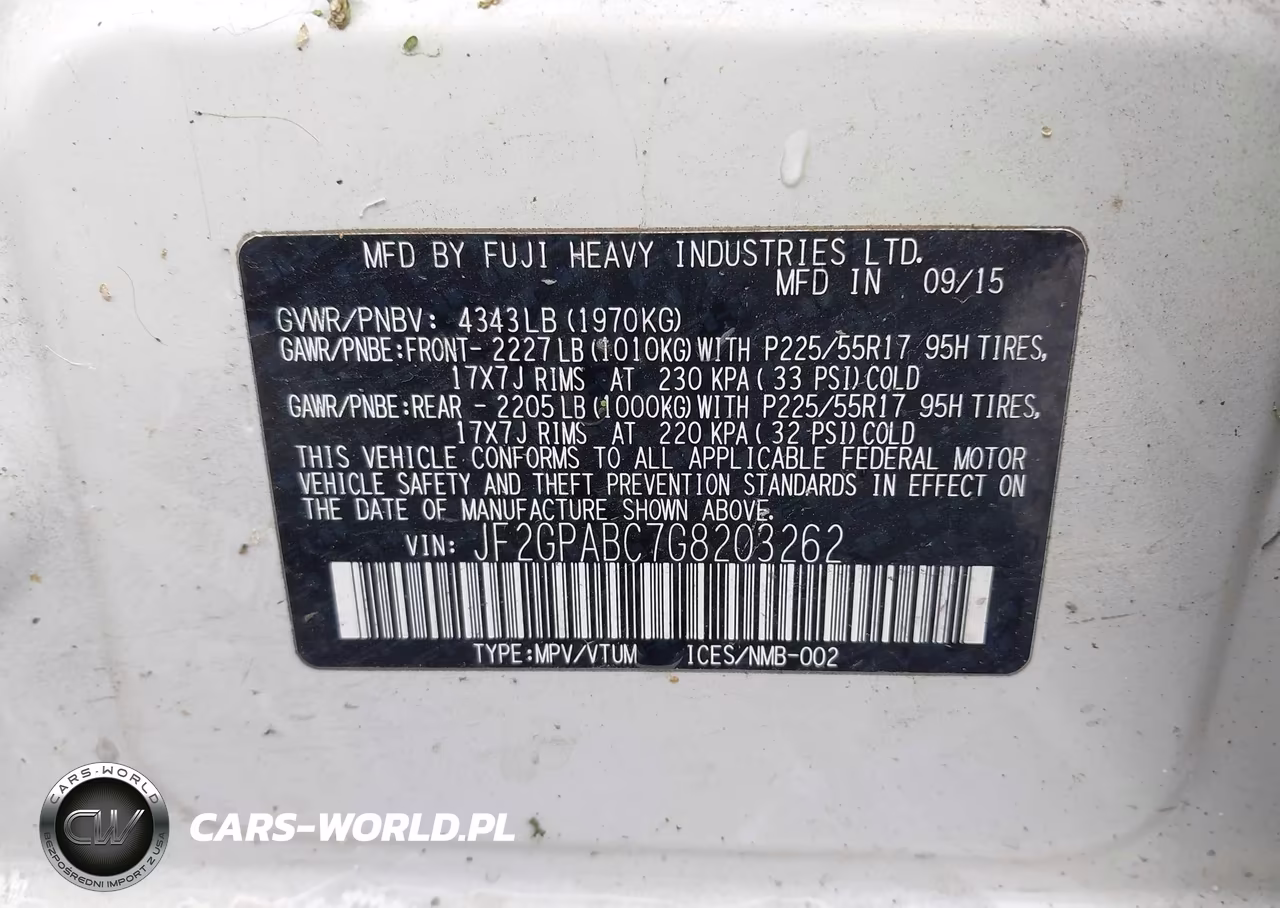 2016 Subaru Crosstrek 2.0I Premium VIN:JF2GPABC7G8203262 - 9