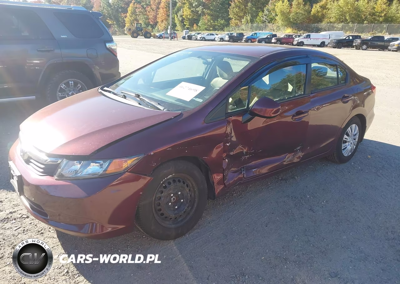 2012 Honda Civic Lx VIN:2HGFB2F55CH546412 - 2