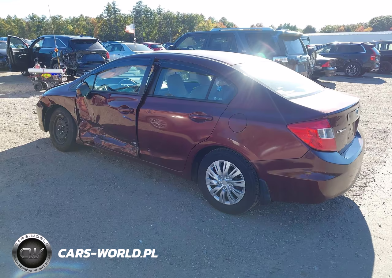 2012 Honda Civic Lx VIN:2HGFB2F55CH546412 - 3