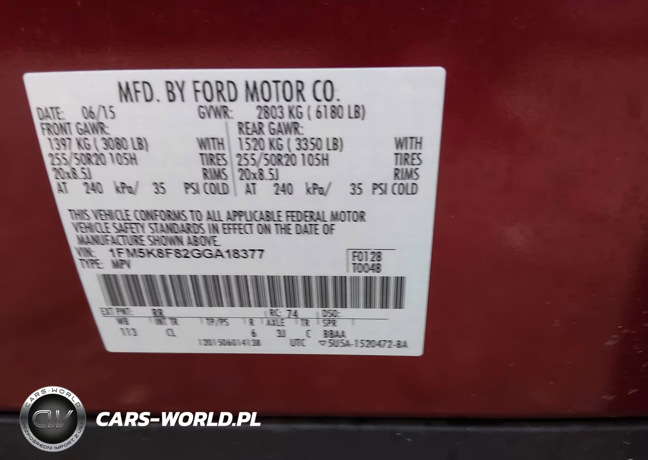 2016 Ford Explorer Limited VIN:1FM5K8F82GGA18377 - 9