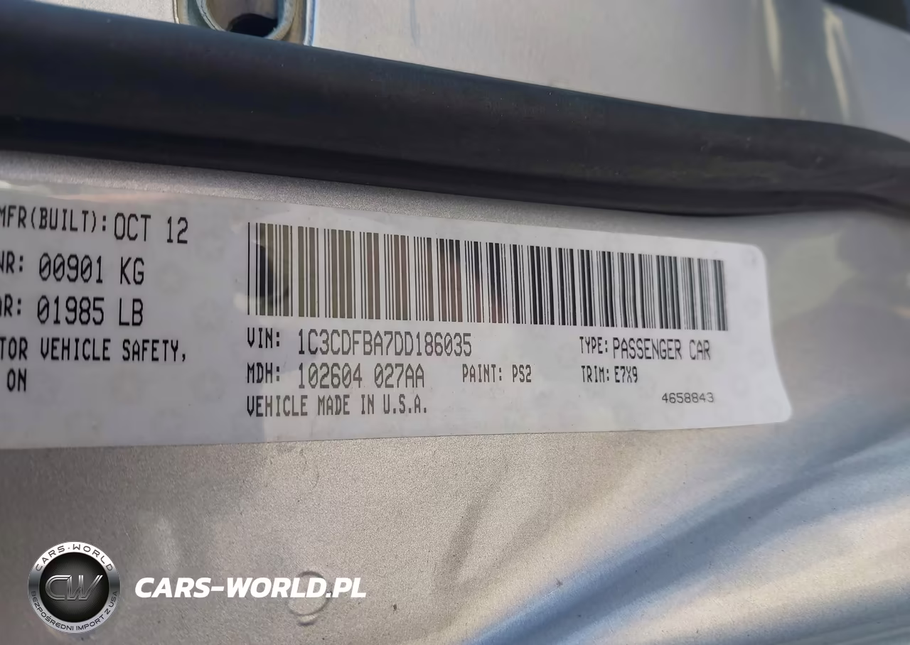 2013 Dodge Dart Sxt VIN:1C3CDFBA7DD186035 - 9
