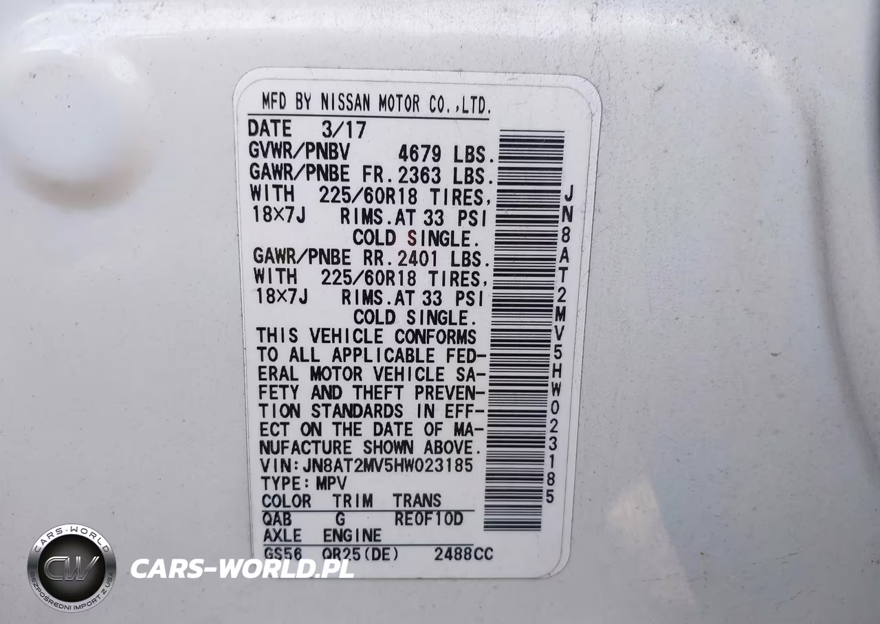 2017 Nissan Rogue Sl VIN:JN8AT2MV5HW023185 - 9