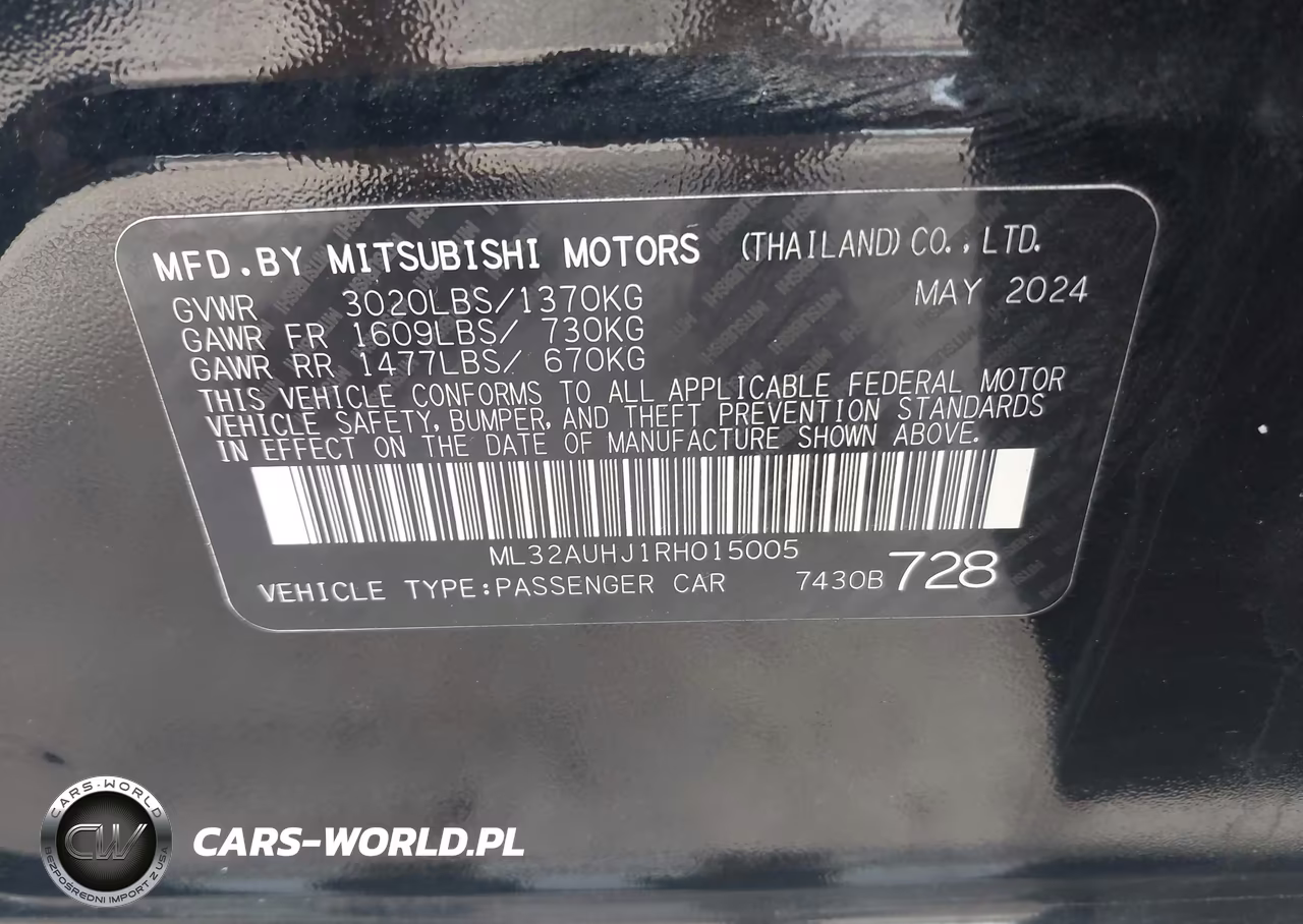 2024 Mitsubishi Mirage Es-Le VIN:ML32AUHJ1RH015005 - 9