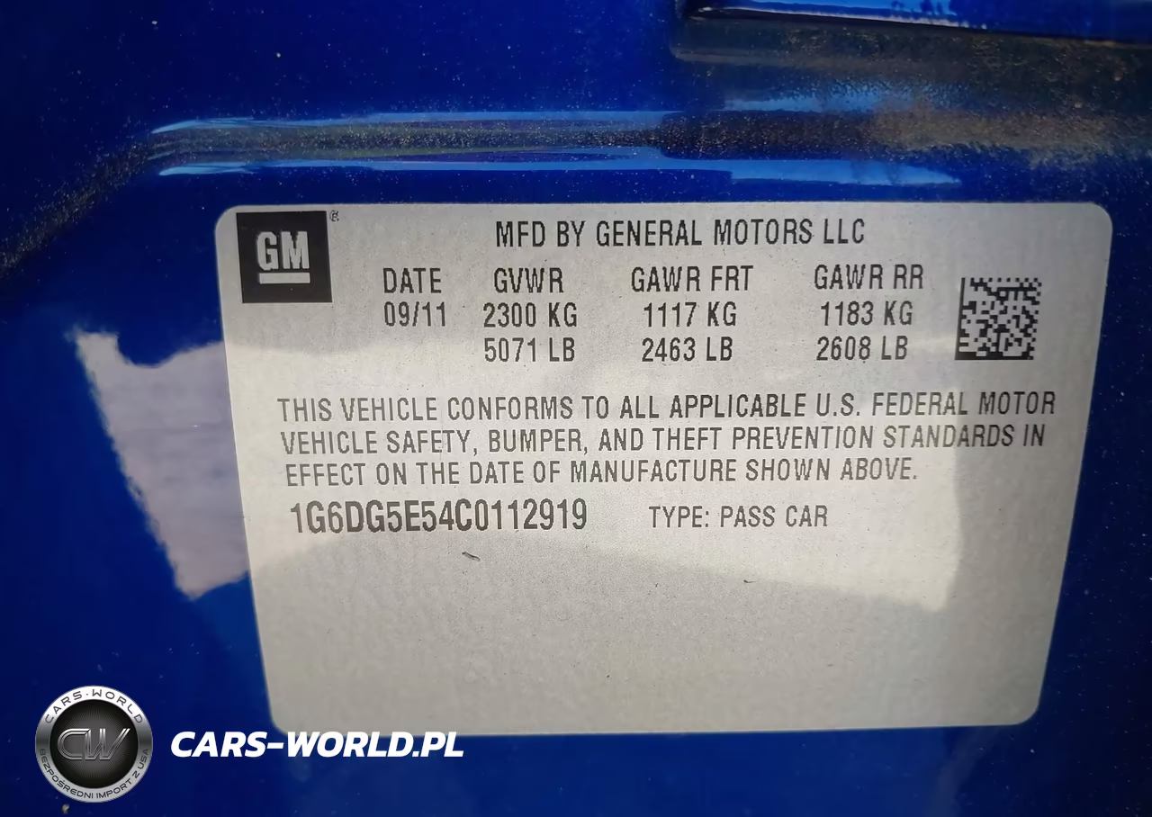 2012 Cadillac Cts Luxury VIN:1G6DG5E54C0112919 - 9