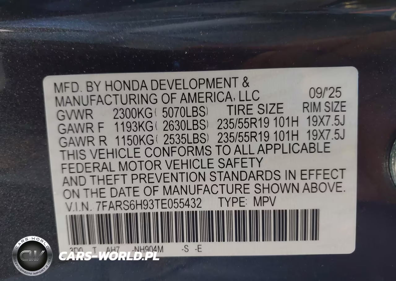 2026 Honda Cr-V Hybrid Awd Sport Touring VIN:7FARS6H93TE055432 - 9