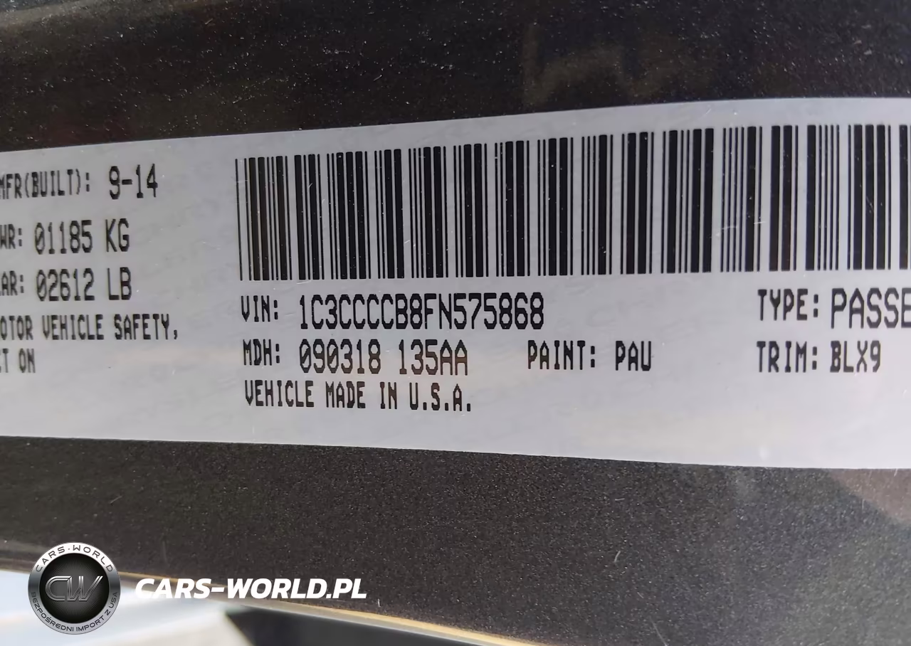 2015 Chrysler 200 C VIN:1C3CCCCB8FN575868 - 9